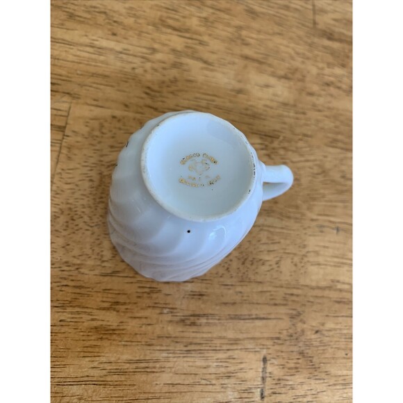 Vintage Ucagoo China Demitasse Footed Cup And Saucer Made In Occupied Japan - Picture 9 of 10
